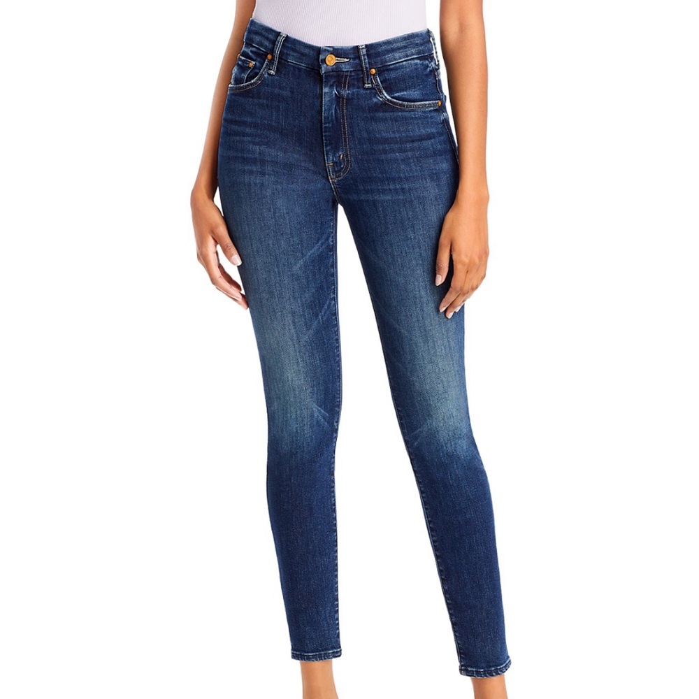 MOTHER High Waisted Looker Skinny Jeans